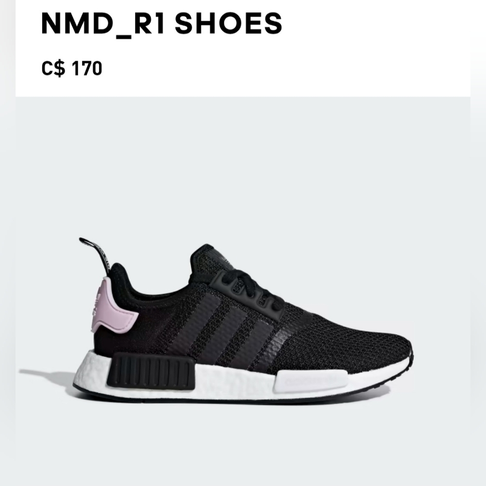 Adidas NMD R1 Shoes Black Women's Size 5.5